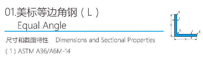 External Standard Angle Steel (American Standard Angle Steel)