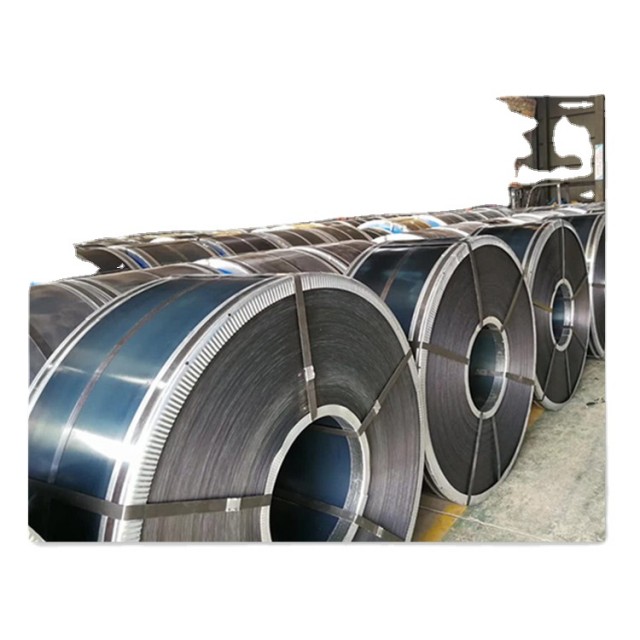 Black rolled steel coil
